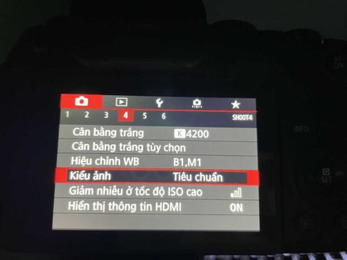 Cách cài đặt Picture Style Canon R có ảnh đẹp ngay