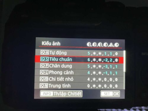 Cách cài đặt Picture Style Canon R có ảnh đẹp ngay