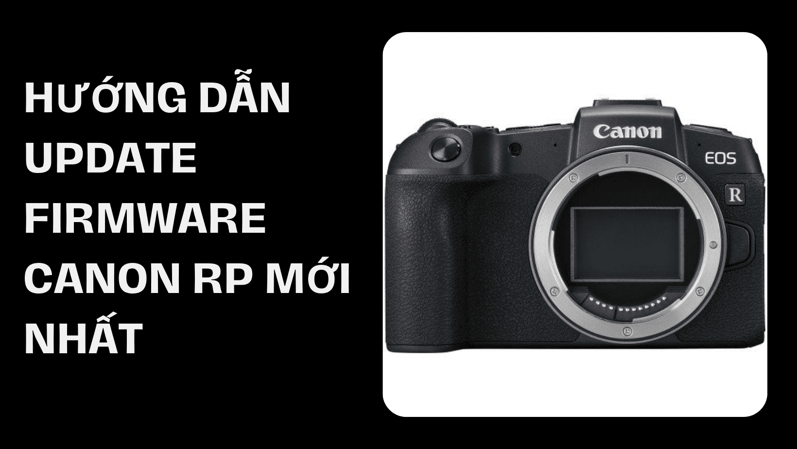 Hướng dẫn cách Update Firmware Canon rp mới nhất