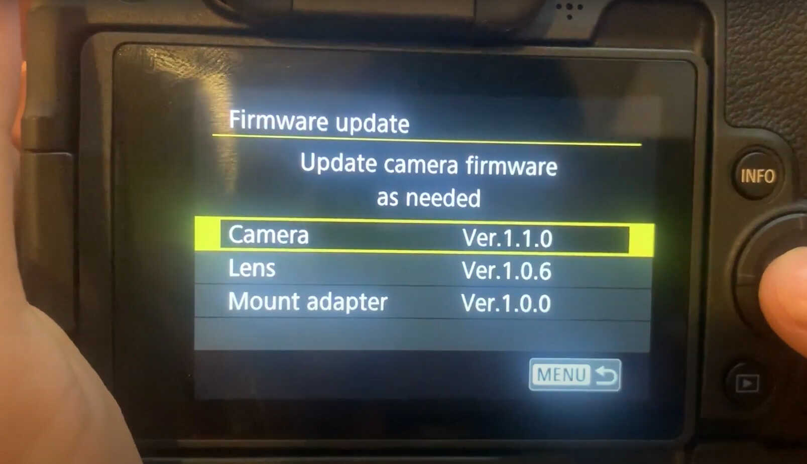 Hướng dẫn cách Update Firmware Canon rp mới nhất