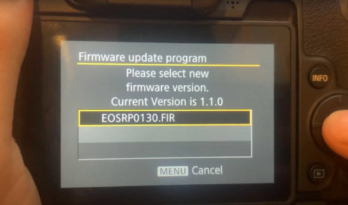 Hướng dẫn cách Update Firmware Canon rp mới nhất