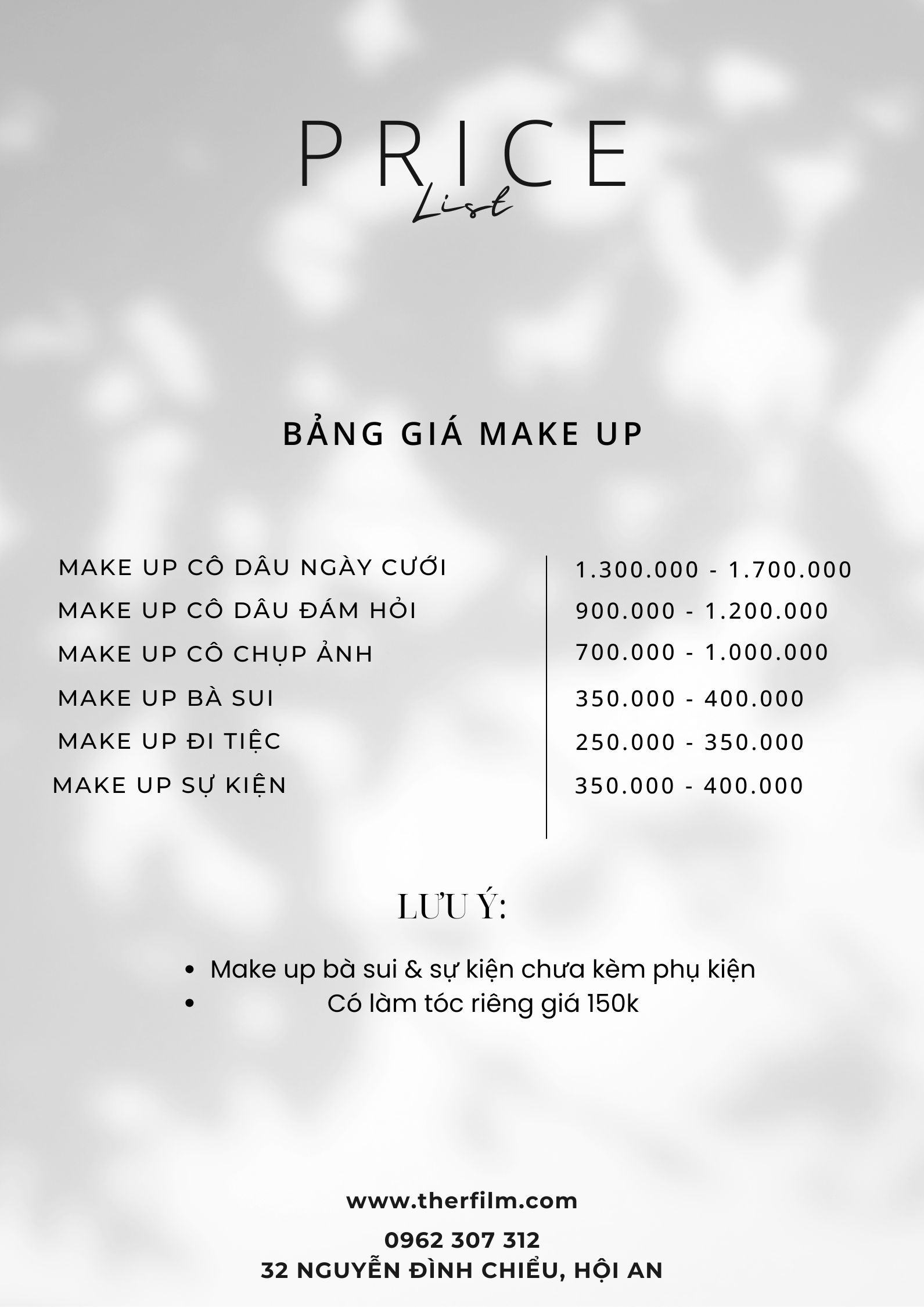Dịch vụ make up Hội An | cô dâu | bà sui | đi tiệc